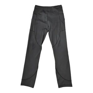 ZYIA Black Cropped Legging Side Pockets Stretch Activewear Women’s Size 6-8